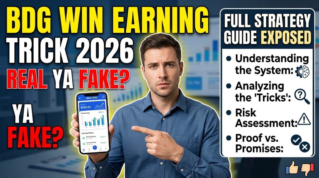 bdg win earning trick 2026 (real ya fake? full strategy guide